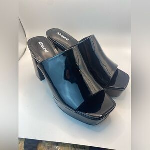 Abound black‎ block heels